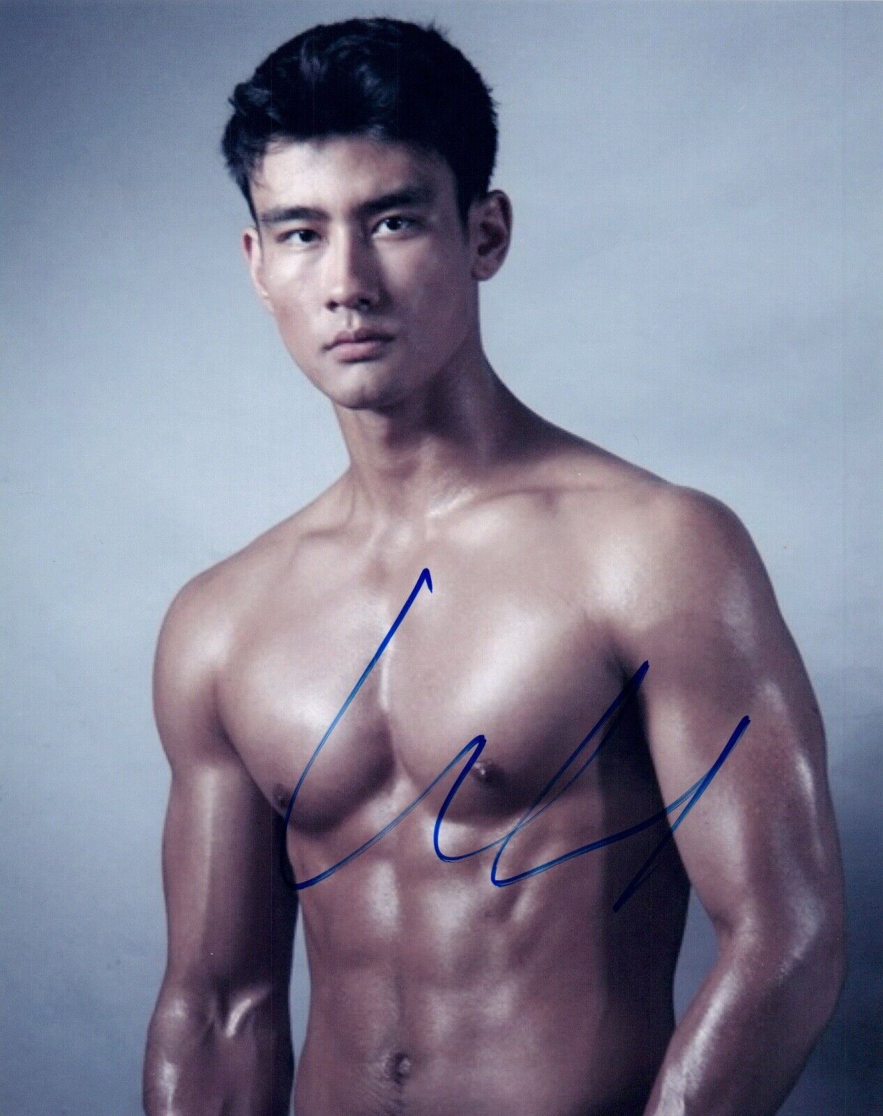 Alex Landi Signed Autographed 8x10 Photo Poster painting GREY'S ANATOMY Actor Shirtless Pose COA