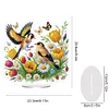 (US Local)Acrylic Flower Bird DIY 5D DIY Diamond Art Tabletop Desktop Ornaments Kit