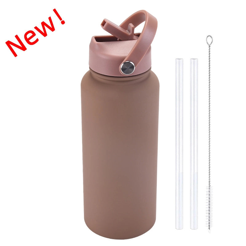 Casual Solid Color Stainless Steel Thermos Cup