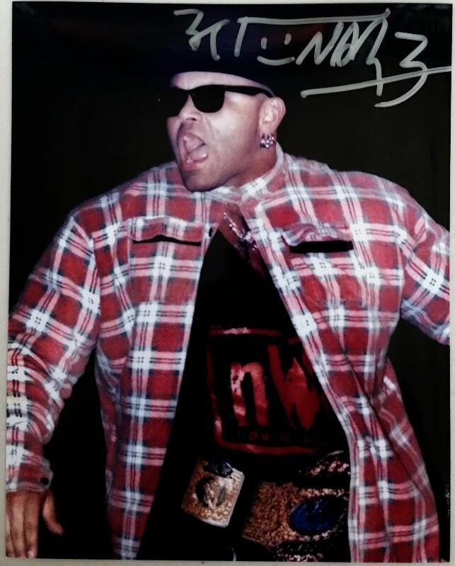 2015 Leaf Wrestling KONNAN Signed 8x10 Photo Poster painting Wrestling Autograph LEAF COA