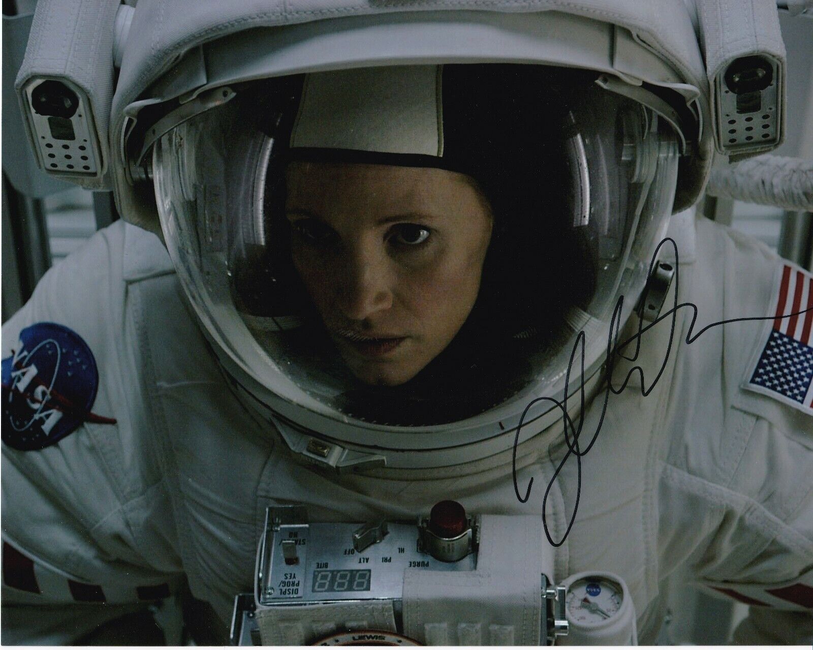 Jessica Chastain 'The Martian' Autographed 8x10 Photo Poster painting with CoA & Signing Details