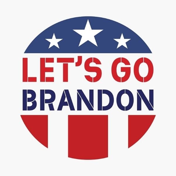 100PCS Let's Go Brandon Conservative Anti Liberal American Flag Sticker