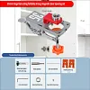 All-In-One 35mm Hinge Drilling Guide Jig, Woodworking Positioning Tool for Wardrobe & Cabinet Mounting
