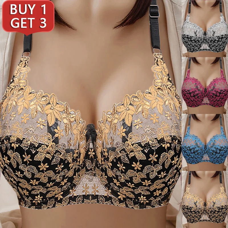 Shegrienyc【PAY 1 GET 3】Adjustable Comfortable Soft Thin Breathable Bra