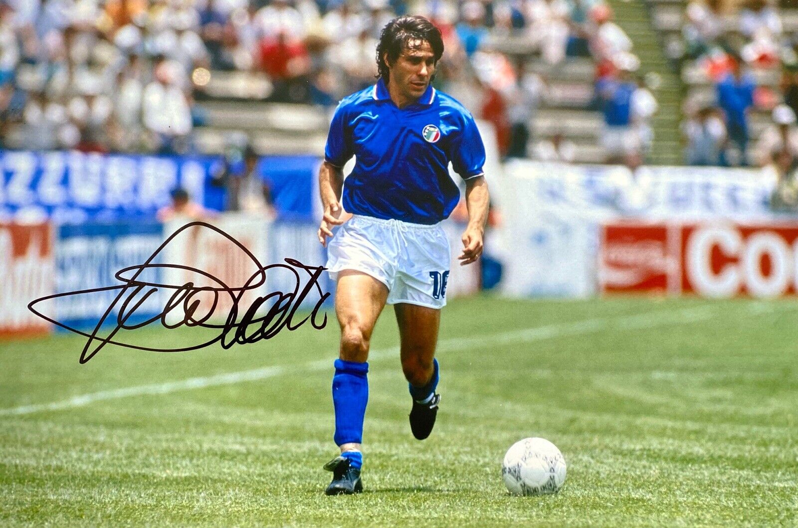 Bruno Conte Hand Signed 12x8 Italy Photo Poster painting, AS Roma, View Proof