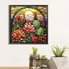 Diamond Painting -DIY Round Drill Cactus Flower Stained Glass