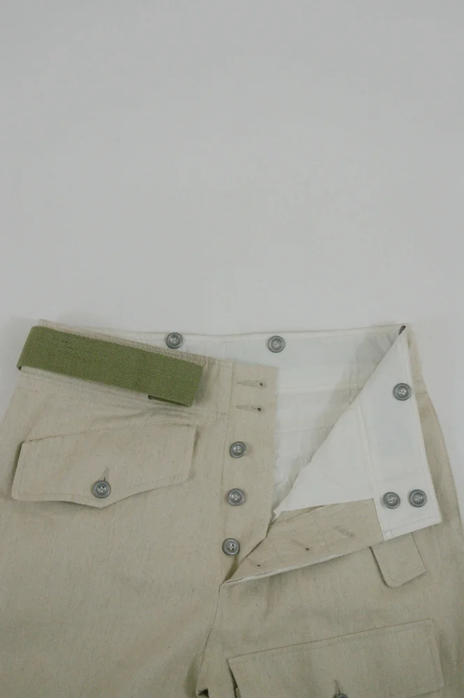   Wehrmacht German Panzer Summer HBT Off-White Trousers German-Uniform