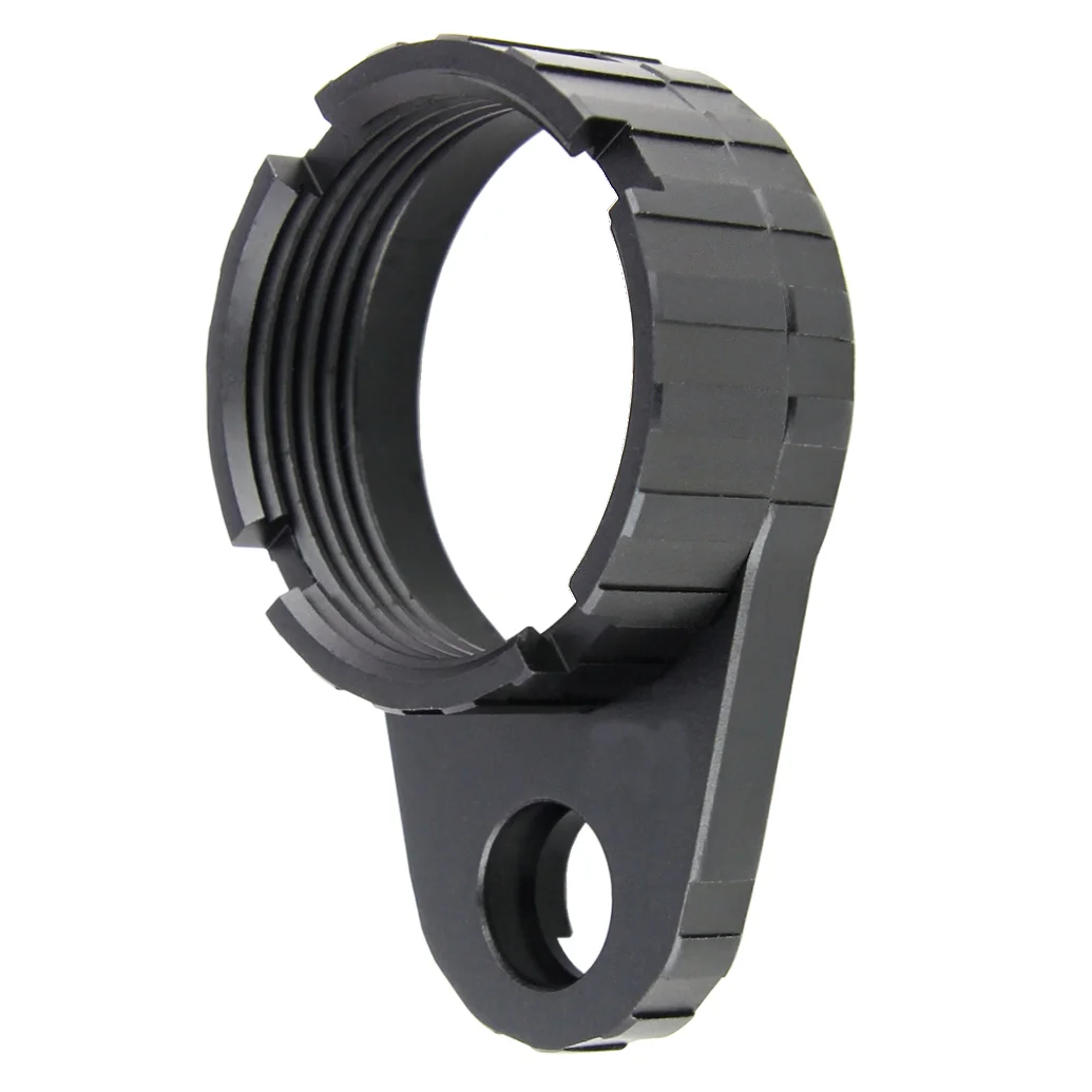 ohhunt® Tactical AR Ultralight Aluminum QD End Plate and Castle Nut - Black Gold Silver Color Anodized