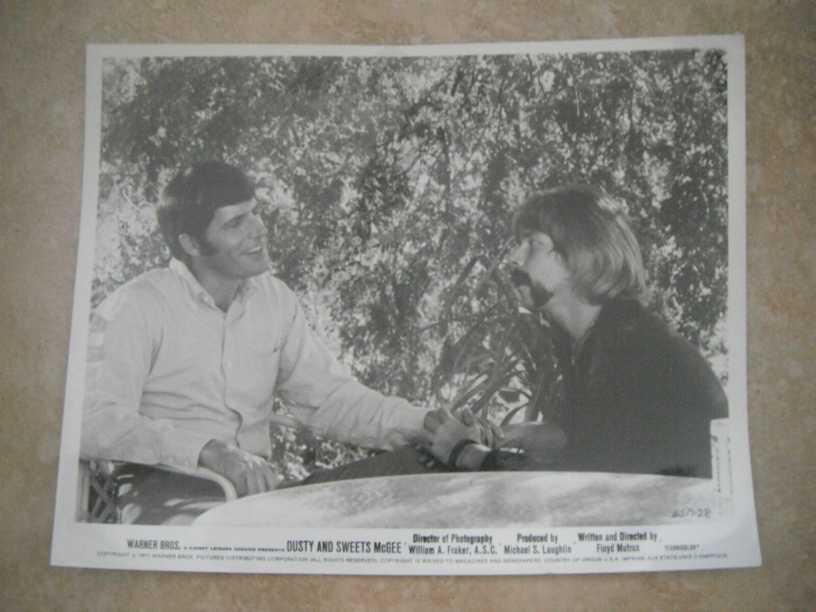 Dusty & Sweets McGee 1971 Fredell Ryder B&W 8x10 Promo Photo Poster painting Lobby Card #9