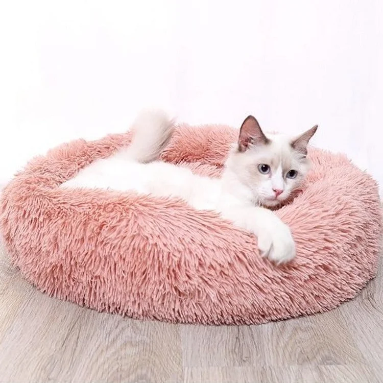Anti-Anxiety Calming Bed for Pet Comfy Pink