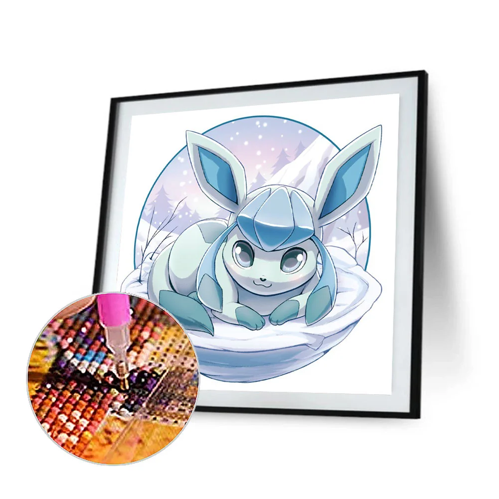 Diamond Painting - Full Round - Pok mon Eevee Evolution(50*40cm)-777361