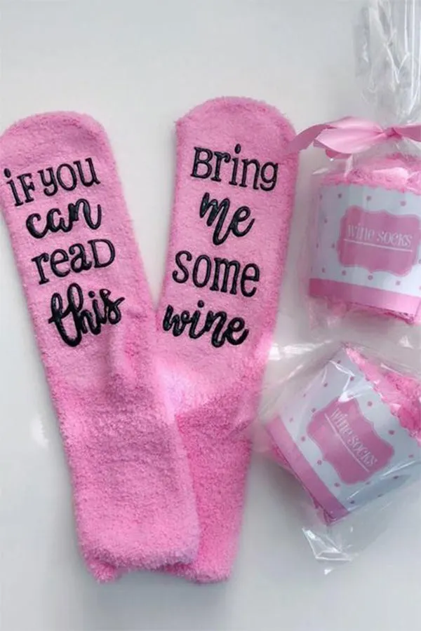 Bring Me Some Wine Socks