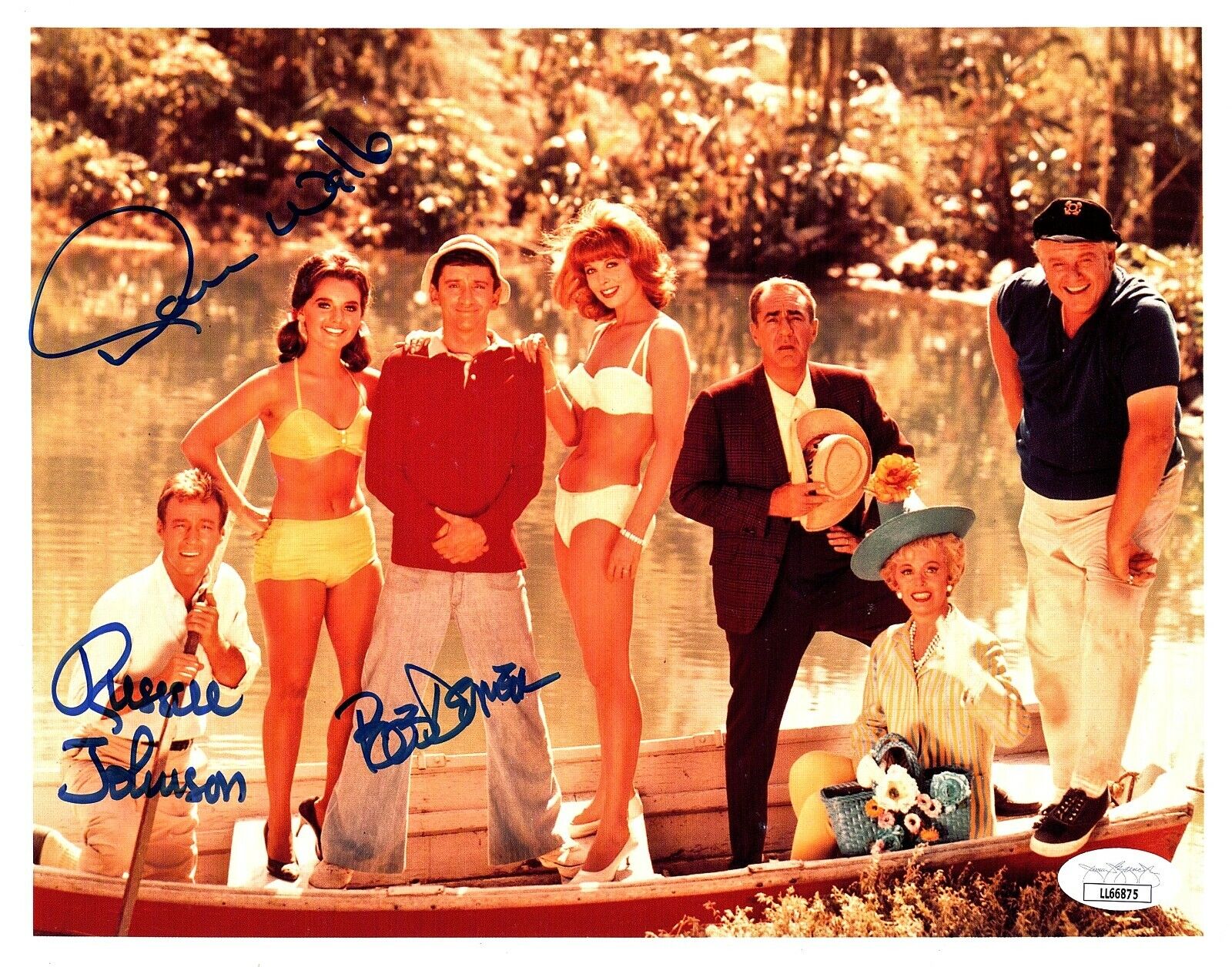 GILLIGAN'S ISLAND Autographed SIGNED 8x10 Photo Poster painting DENVER WELLS JOHNSON 3 JSA CERT