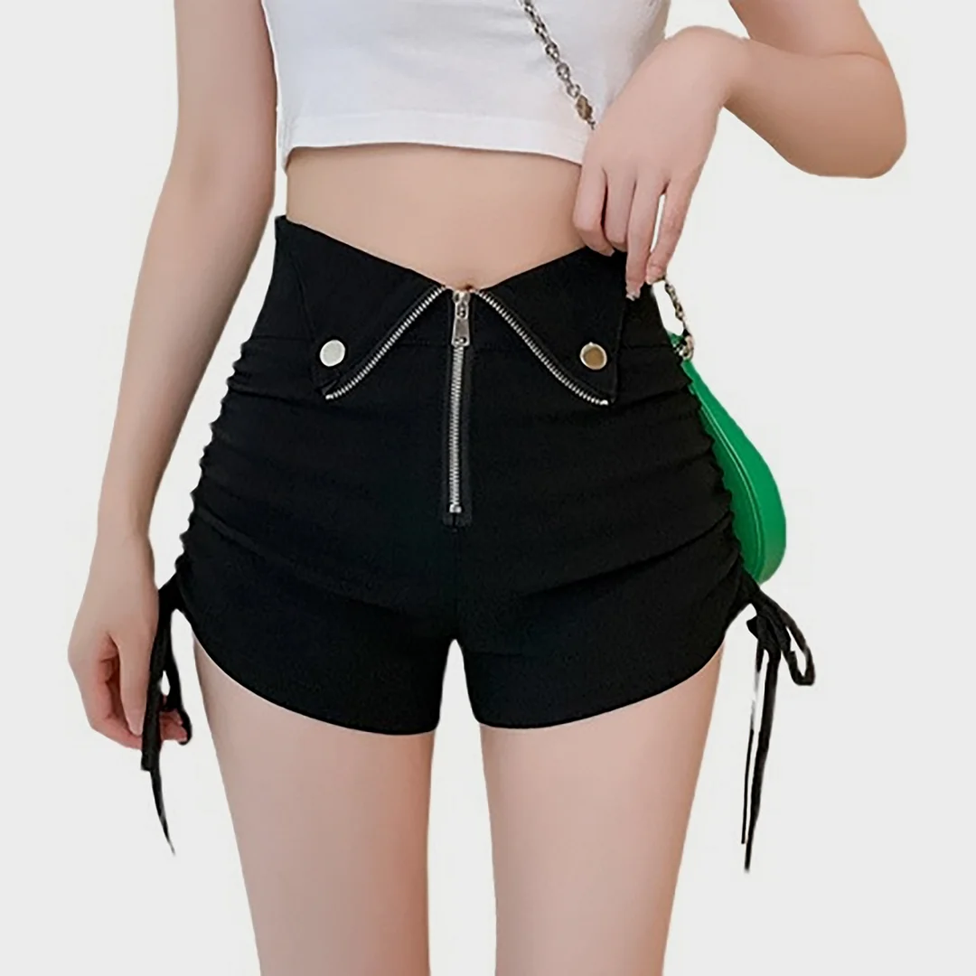 Punk High-waisted Loose Shorts