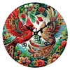 Diamond Painting Christmas Cardinal Wall Clock