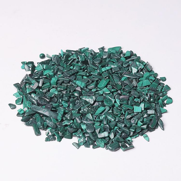 0.1kg 5-7mm Natural Malachite Chips Crystal Chips for Decoration
