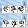 6pcs Vintage Lady DIY Diamond Painting Greeting Card Set with Envelopes Rhinestone Diamond Art Mosaic Postcards for Birthdays Thanksgiving & Special Occasion