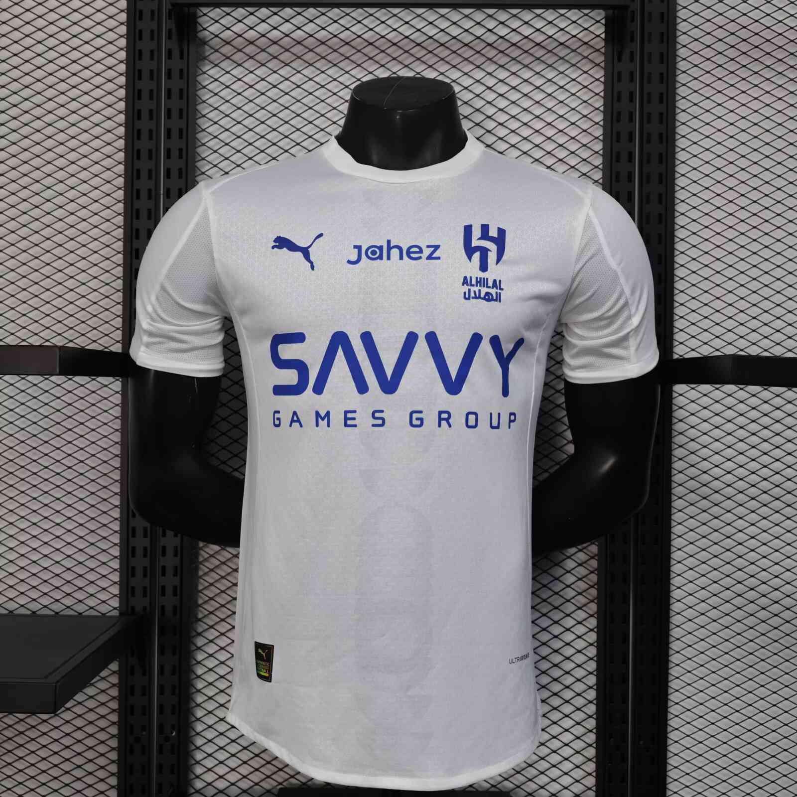 2025/2026 Player Version Al-Hilal Saudi Away Football Shirt（The player version jersey is a bit tight, please pay attention to the size selection）