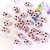 Lovely Painting Pink Flower Butterfly Beads DIY Jewelry Accessories