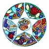 4pcs DIY Lizard Full Drill Special Shaped Diamond Painting Keychains Gifts
