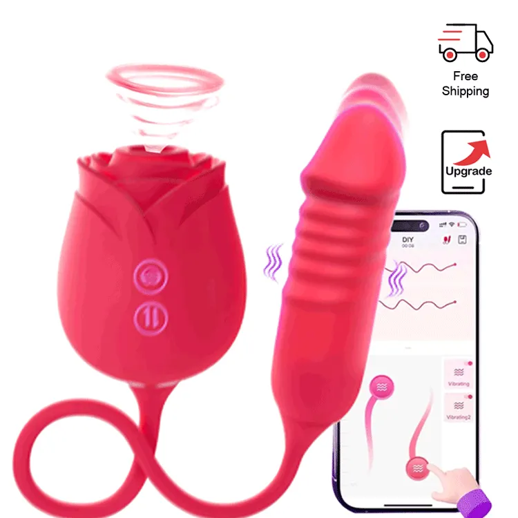 RosyMary– 2026 Upgraded App-Controlled Rose Suction Vibrator with G-Spot  Stimulation, Smart Toy for Couples