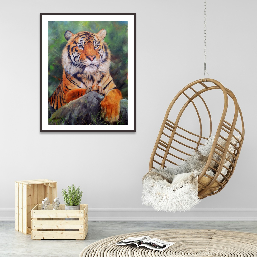 

30*40CM - Round Drill Diamond Painting - Tiger, 501 Original