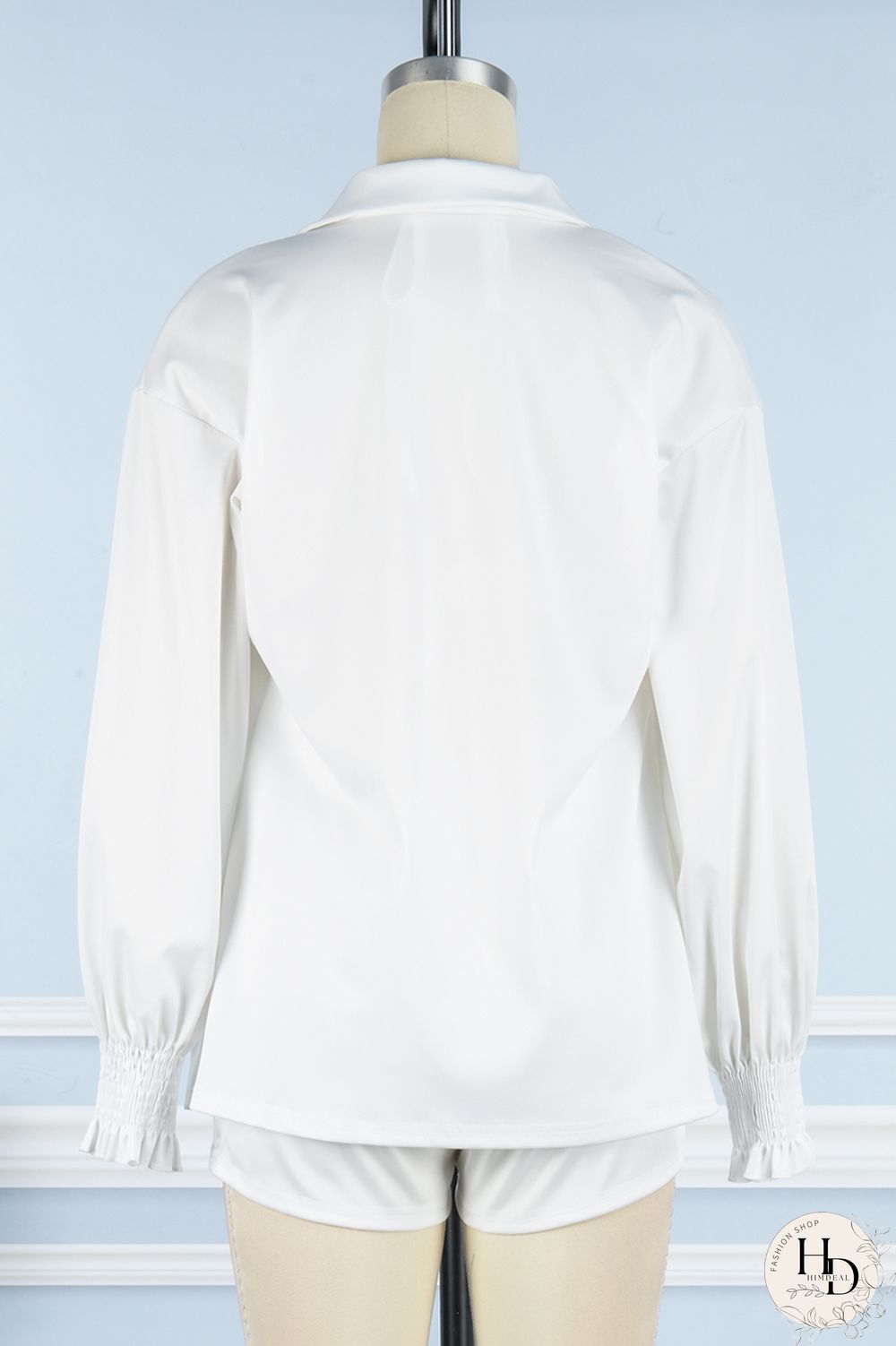 White Sexy Casual Print Solid Basic Long Sleeve Three Piece Set