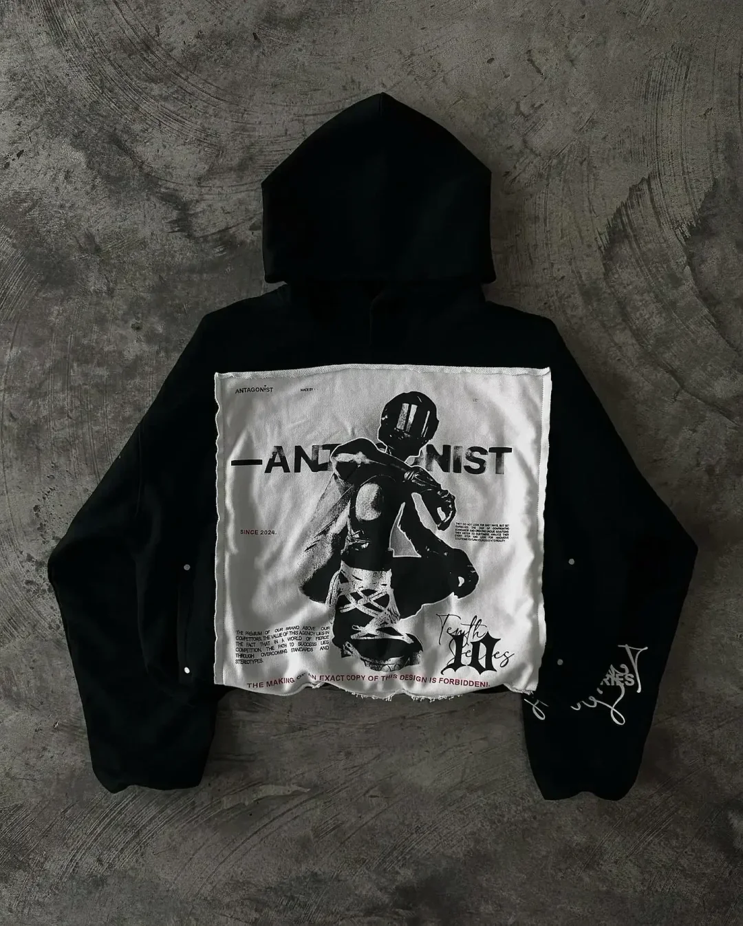 Aonga Y2K Streetwear Long Sleeve Oversized Hoodie Mens Womens Loose Cartoon Pattern Top Gothic High Street Retro Punk Hip Hop Pullover aonga