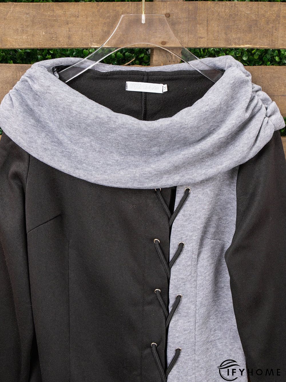 Solid Slit Long Sleeve Casual Weaving Dress | IFYHOME