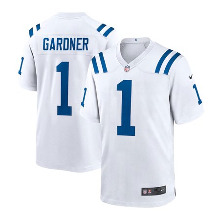 Youth Indianapolis Colts #1 Ahmad Sauce Gardner  White Team Game Jersey