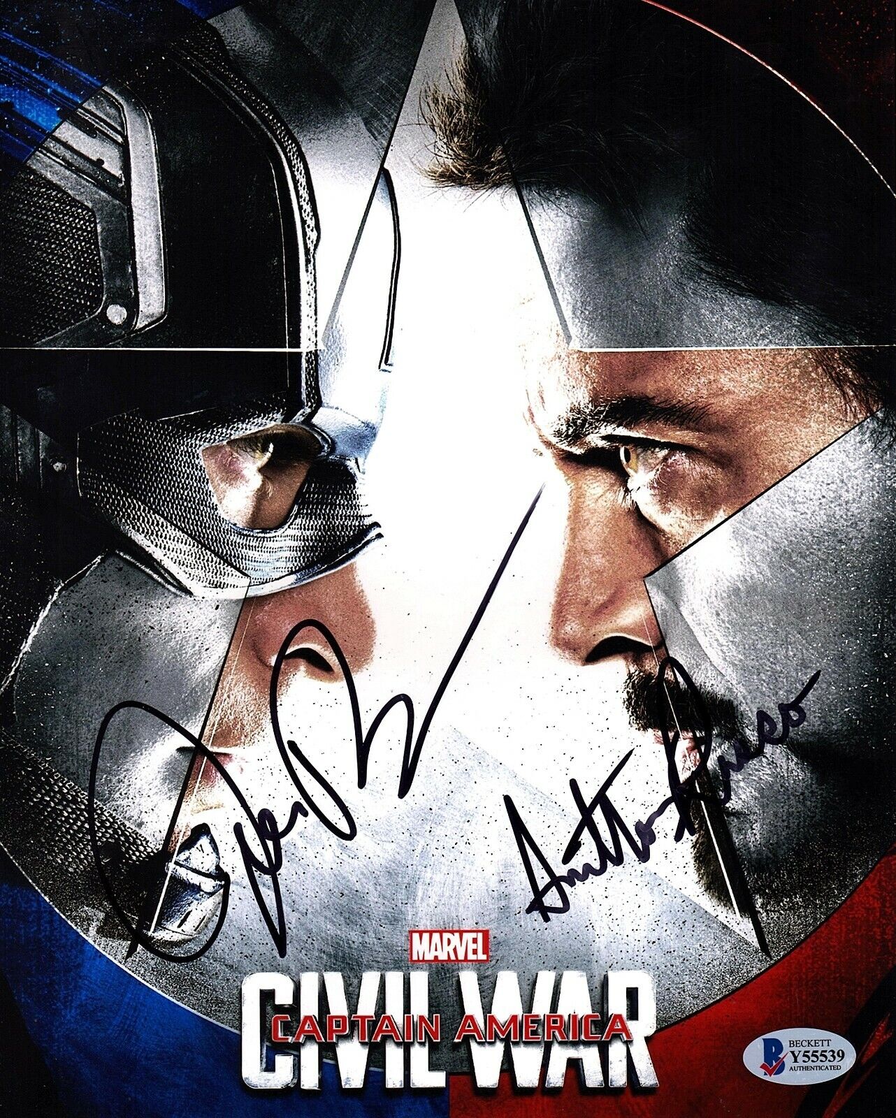 ANTHONY RUSSO & JOE RUSSO Signed 8x10 Photo Poster painting CAPTAIN AMERICA