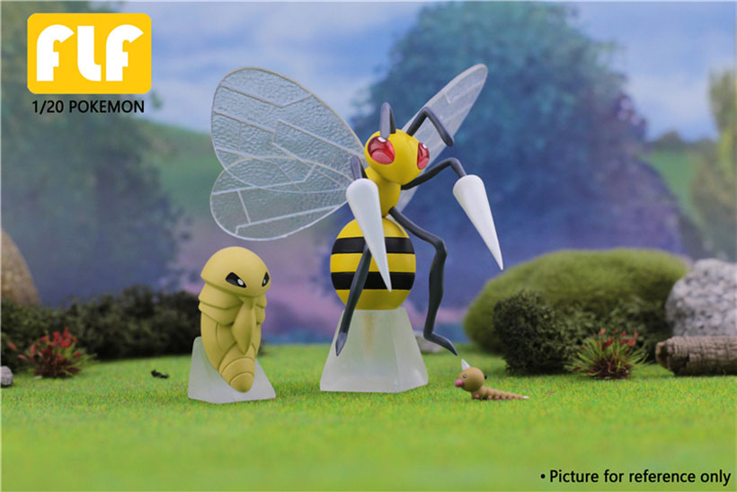 Pre-Order 1/20 Scale World Zukan Kanto Region Kakuna & Beedrill - Pokemon Statue - FLF Studio -FLF Studio