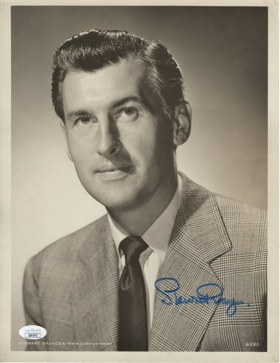 Stewart Granger Signed Autographed 10X13 Photo Poster painting Vintage Headshot JSA QQ62932