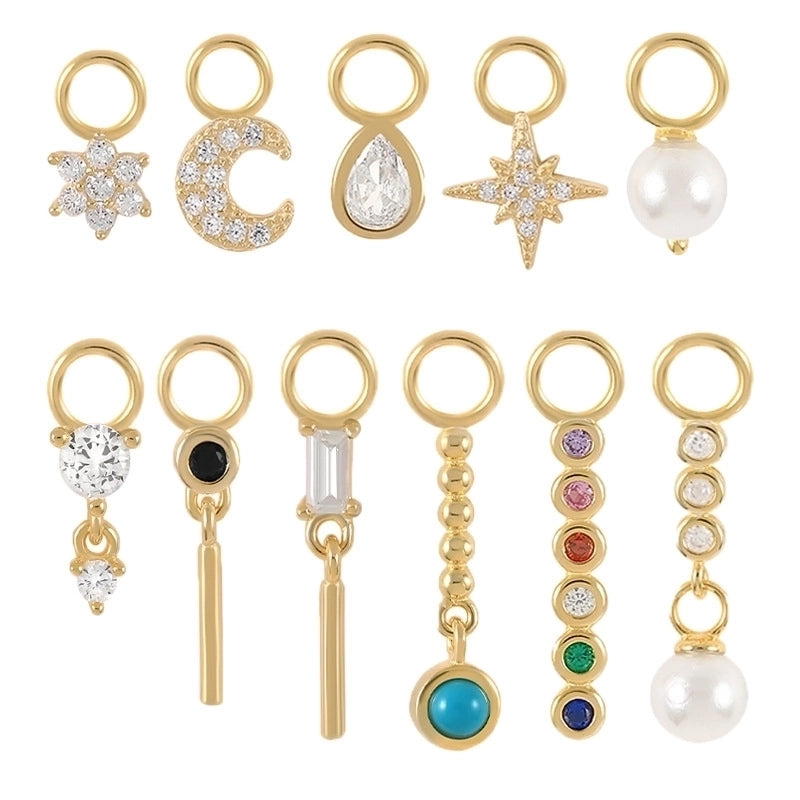 1 Piece 925 Sterling Silver Geometric Earrings