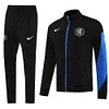 Joyfball 2025/2026 Chelsea Long Zipped Jacket Black Soccer Jersey 1:1 Thai Quality 