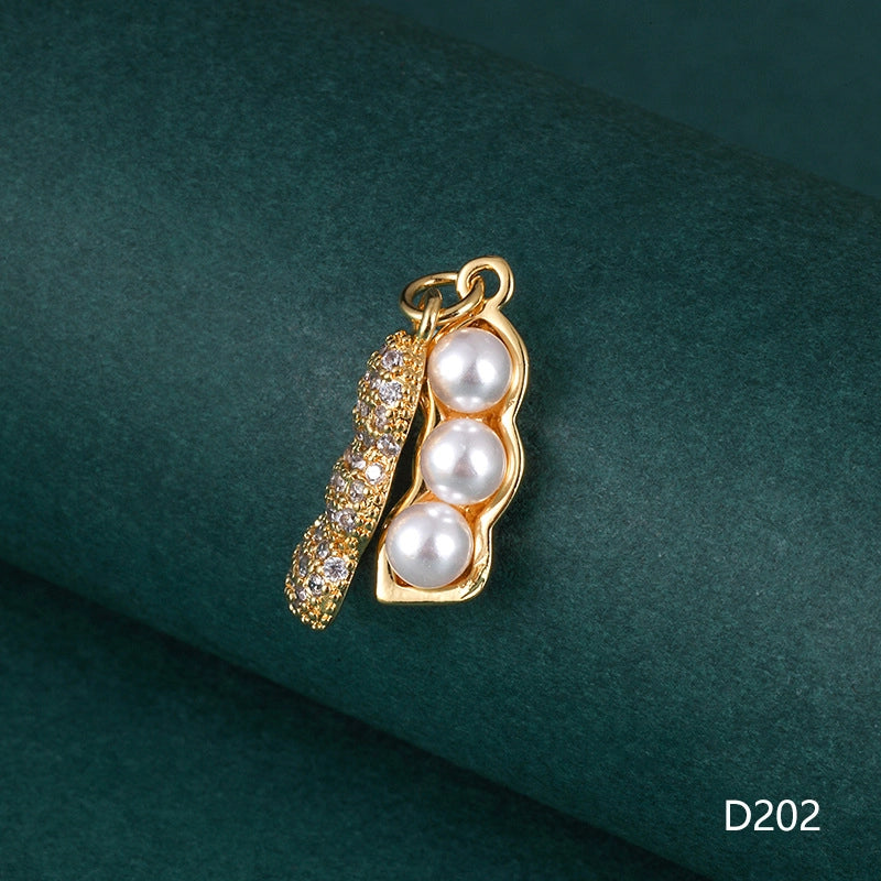 1 Piece 1-2cm Copper Zircon Geometric Jewelry Accessories Pendant