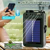 Portable DAB/DAB+ FM Solar Radio with Bluetooth 5.3, Flashlight, Hand Crank, Emergency Digital Wind Up Radio