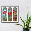 Diamond Painting -5D Full Round Drill Stained Glass Rose(40*40 CM)