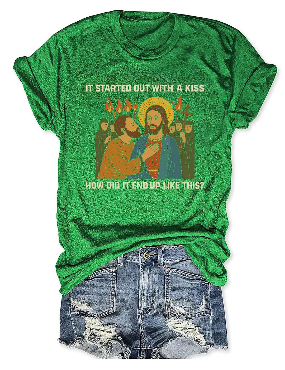 It Started Out With A Kiss How Did It End Up Like This T-shirt