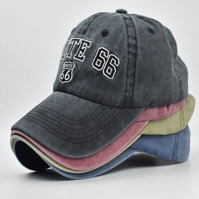 66 Letters Washed Old Letters Baseball Cap
