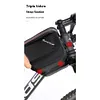 Bike Front Frame Bag Waterproof EVA Bike Tube Bag Detachable Cycling Accessories
