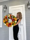 🔥Fall Hot Sale 49% Off🔥Farmhouse Hydrangea Fall Wreath-mysite-Adracos