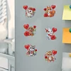 6Pcs Cat Diamond Painting Fridge Magnet DIY Diamond Painting Fridge Stickers