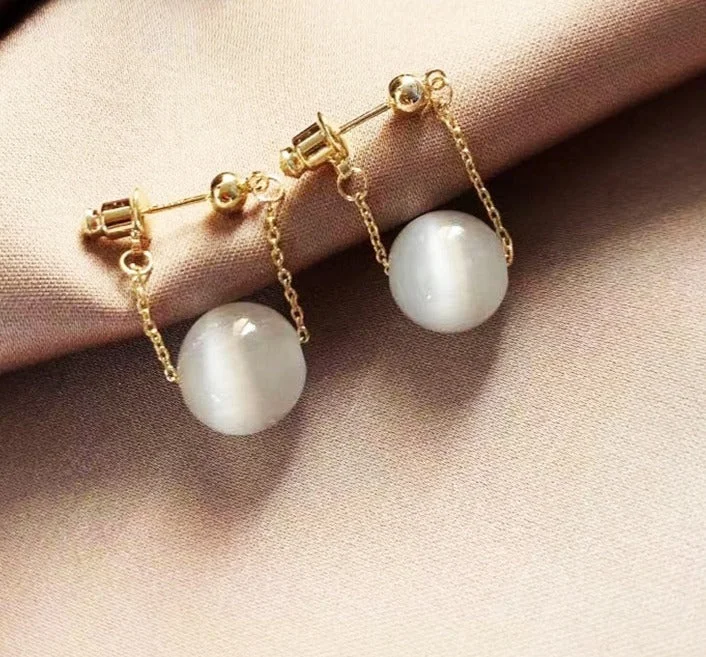 Cifeeo Simple Elegant Small Pearl Pendant Earrings For Woman New Fashion Jewelry Party Ladies' Unusual Dangle Earrings Accessories
