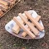 Camping Portable Burning Fire Rack Stainless Steel Bonfire Stove Detachable