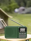 Portable DAB+ Digital Radio Bluetooth-Compatible Solar/Rechargable FM Radio