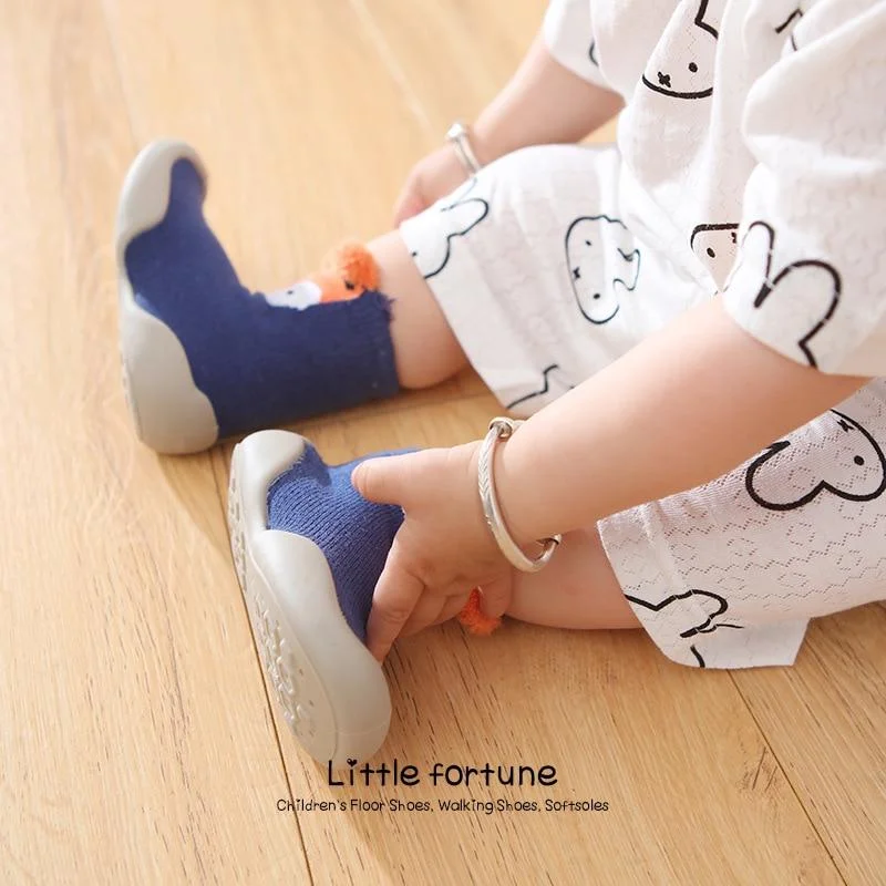Baby Boy Girl Shoes Autumn Winter Spring Infant Nonslip Sock Kid Soft Rubber Sole Sock Toddler Shoes Anti-slip Floor Socks Shoes