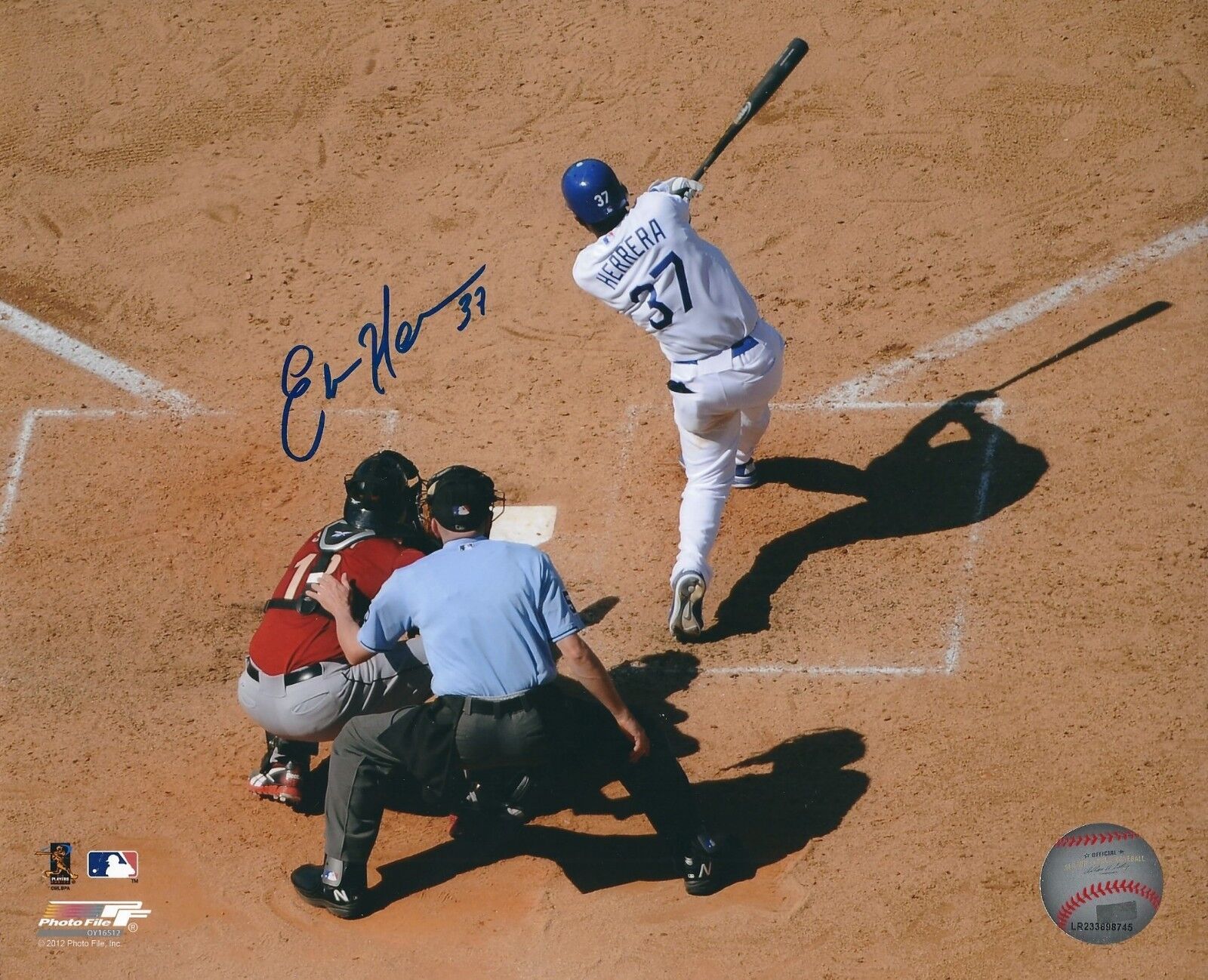 Autographed ELIAN HERRERA Los Angeles Dodgers 8x10 Photo Poster painting w/ COA