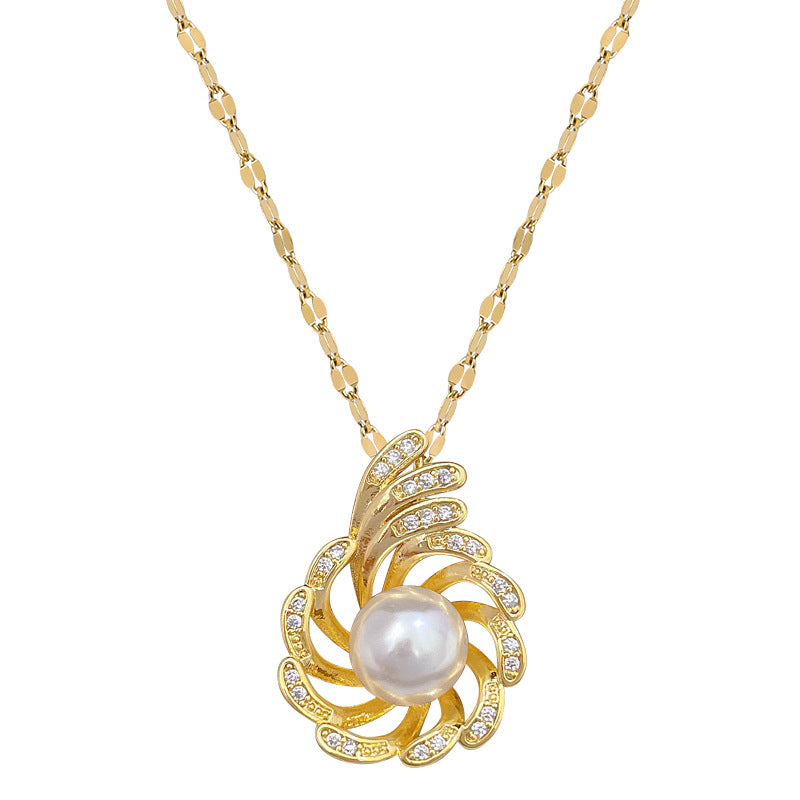 Moon Geometric Stainless Steel Stainless Steel Necklaces