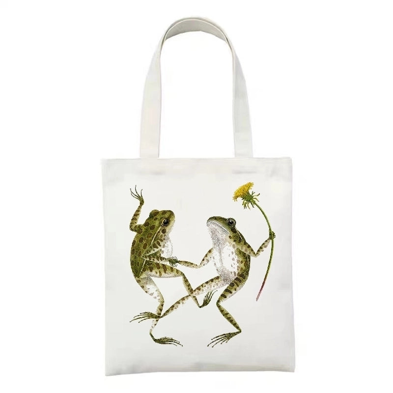 Women’s Minimalist Artistic Animal Mushroom Butterfly Shopping Bags